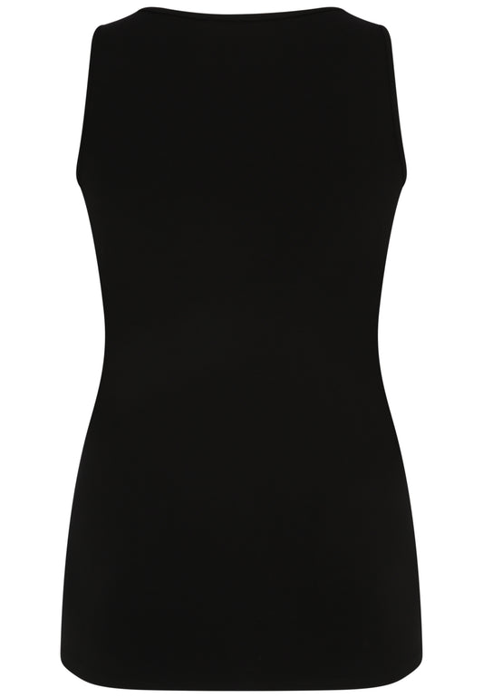 Long-Top mit Rundhals