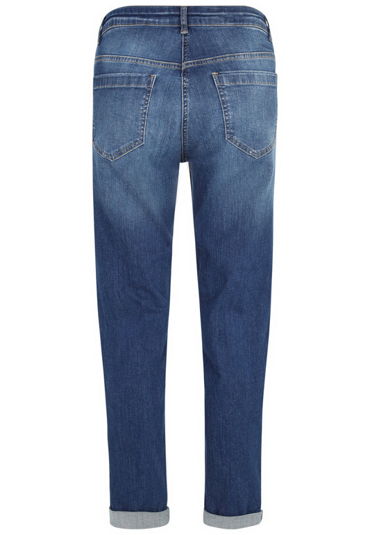 5-pocket Jeans Hose mit Metall-Plättchen