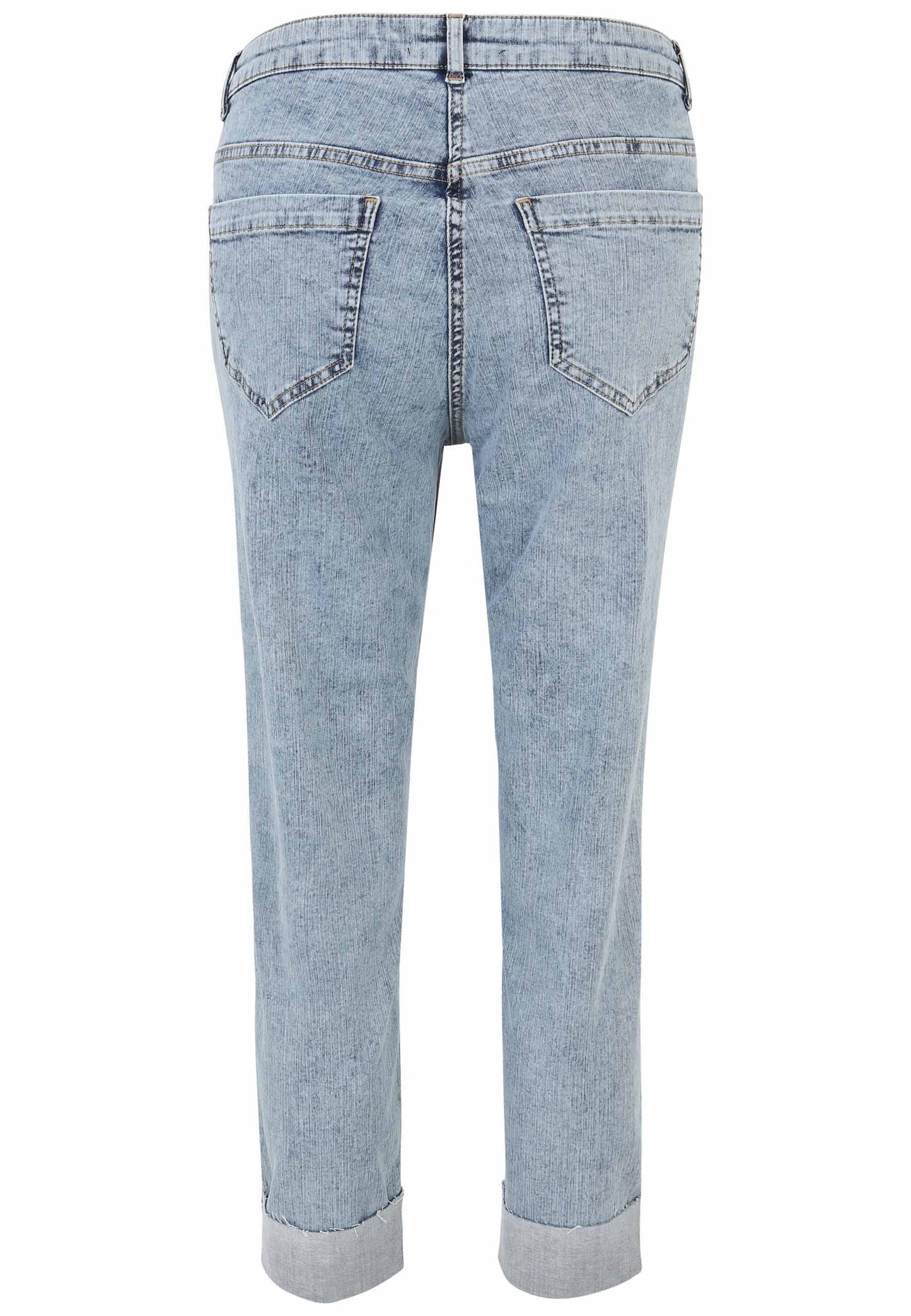 5-pocket Jeans Hose mit Strass-Steinchen