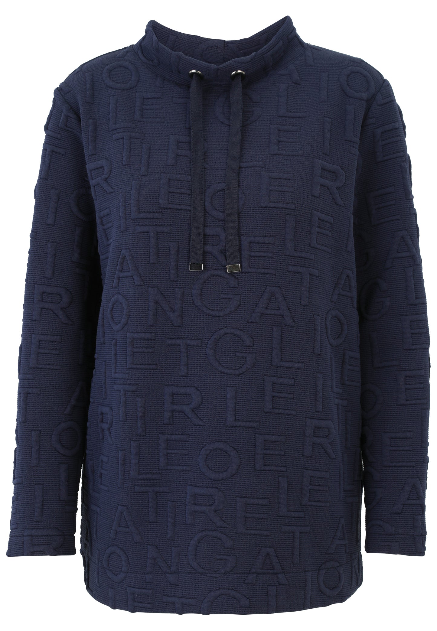 Sweatshirt Buchstaben-Jacquard