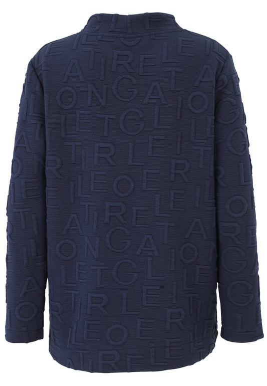 Sweatshirt Buchstaben-Jacquard