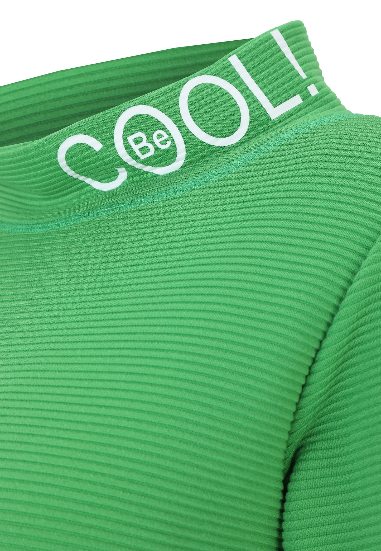 Shirt-Pulli 3/4-Arm mit Grafik-Motiv Armelaufschlag und Umlegekragen