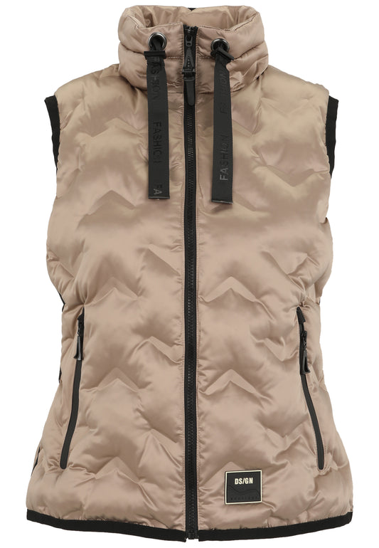 Weste ärmellos aus Nylon dünn wattiert