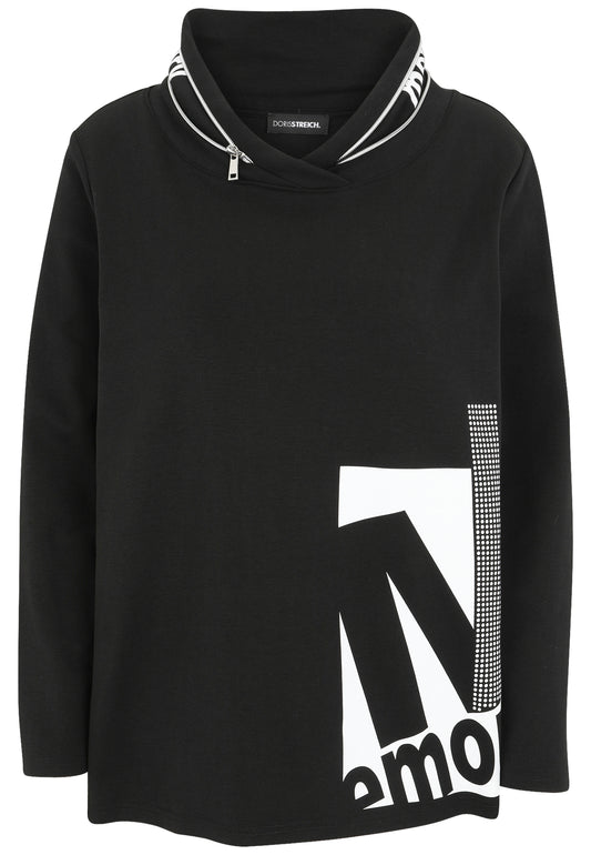 Sweatshirt mit Grafik-Motiv
