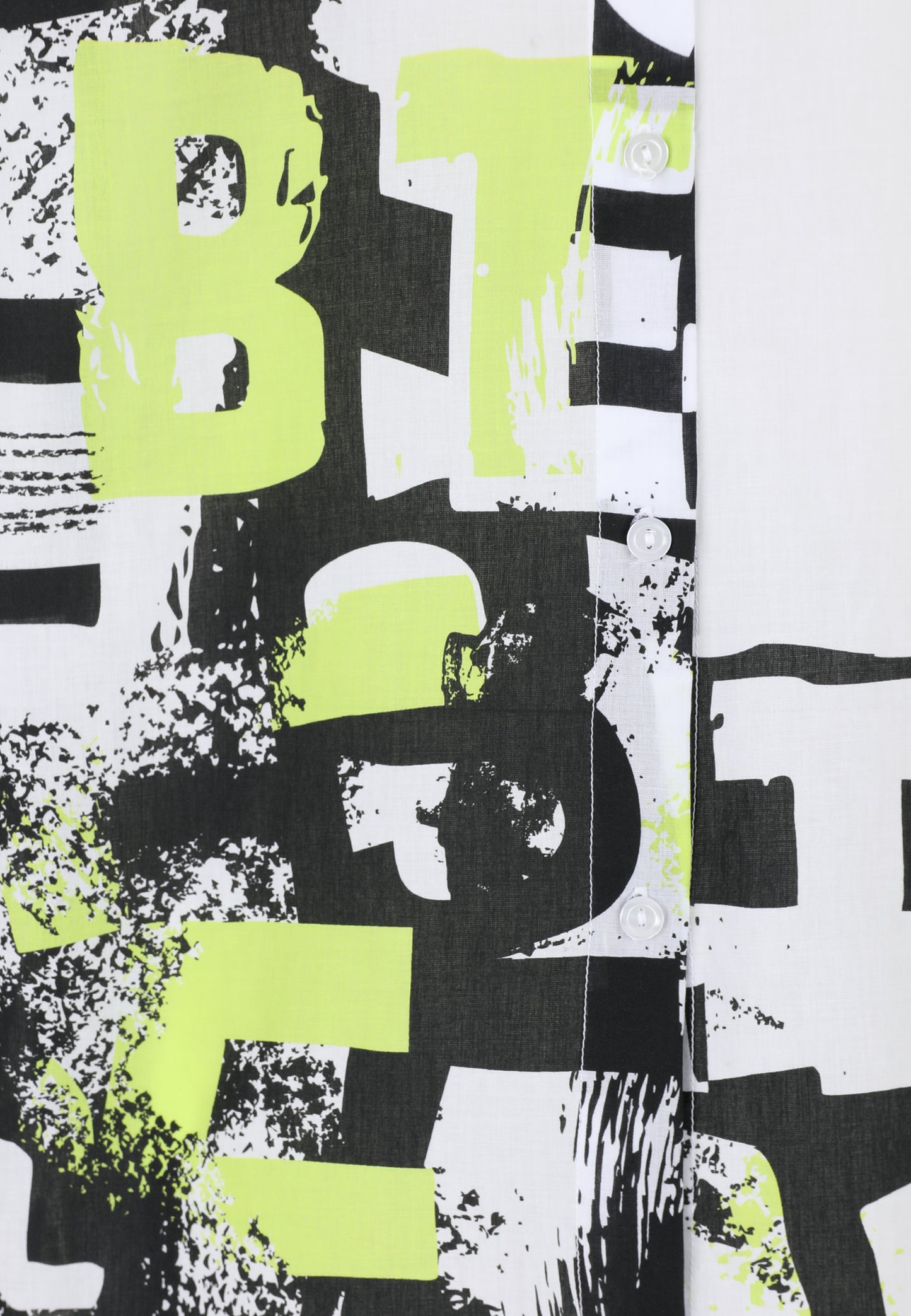 Hemdbluse mit Buchstabenprint