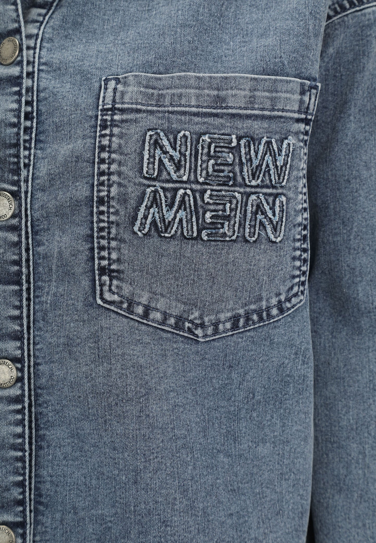 Jeansjacke mit Vintage-Applikation