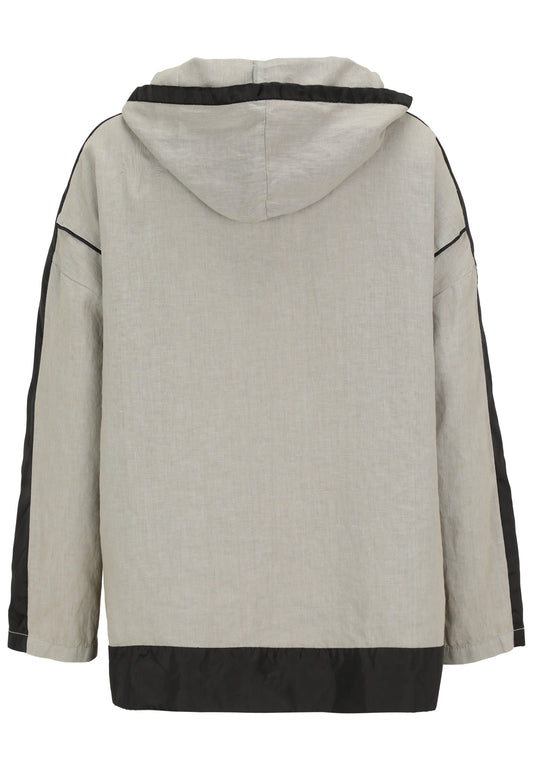Leinen-Jacke in Vintage-Waschung