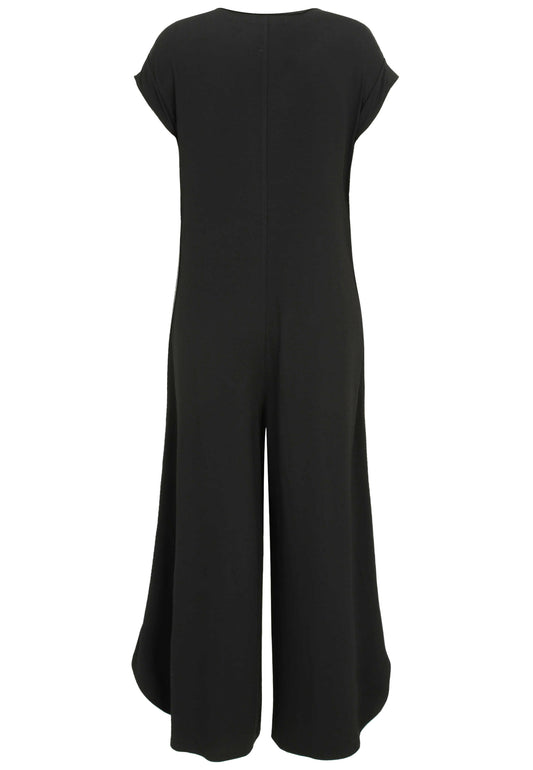 Jumpsuit aus Jersey mit Strassband