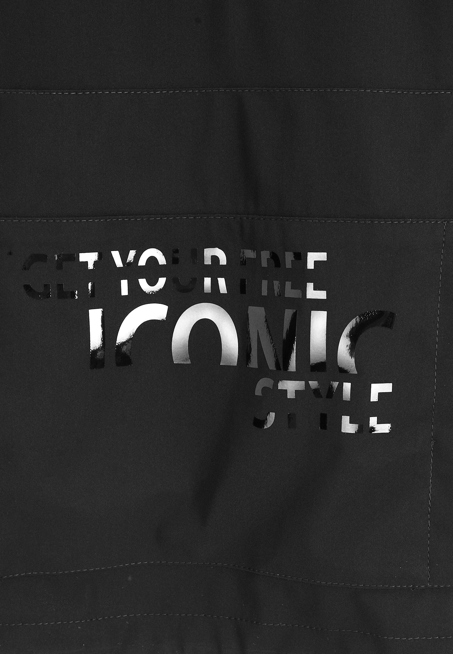 Shirt aus elastischer Wirkware 3/4-Arm