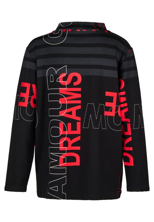 Sweatshirt mit Wording-Print