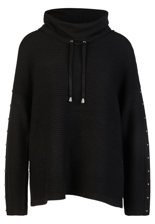 Strick-Pullover mit Metall-Nieten