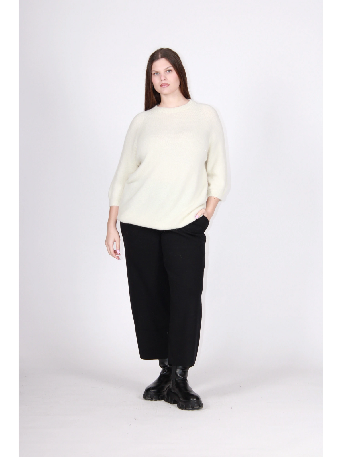 Strickpullover mit Glitzer