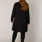 Cardigan/Strickjacke "Ayla Long" - schwarz