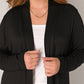 Cardigan/Strickjacke "Ayla Long" - schwarz