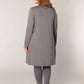 Cardigan/Strickjacke "Ayla Long" - grau