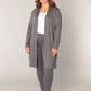 Cardigan/Strickjacke "Ayla Long" - grau