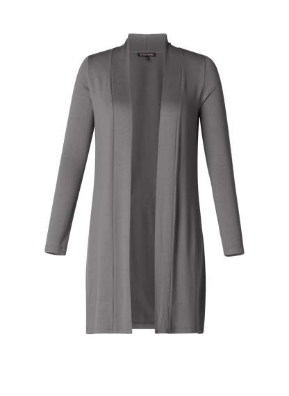 Cardigan/Strickjacke "Ayla Long" - grau