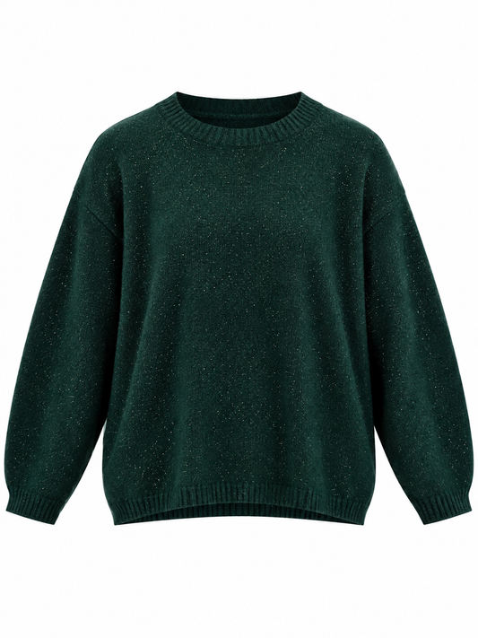Strickpullover mit Glitzer