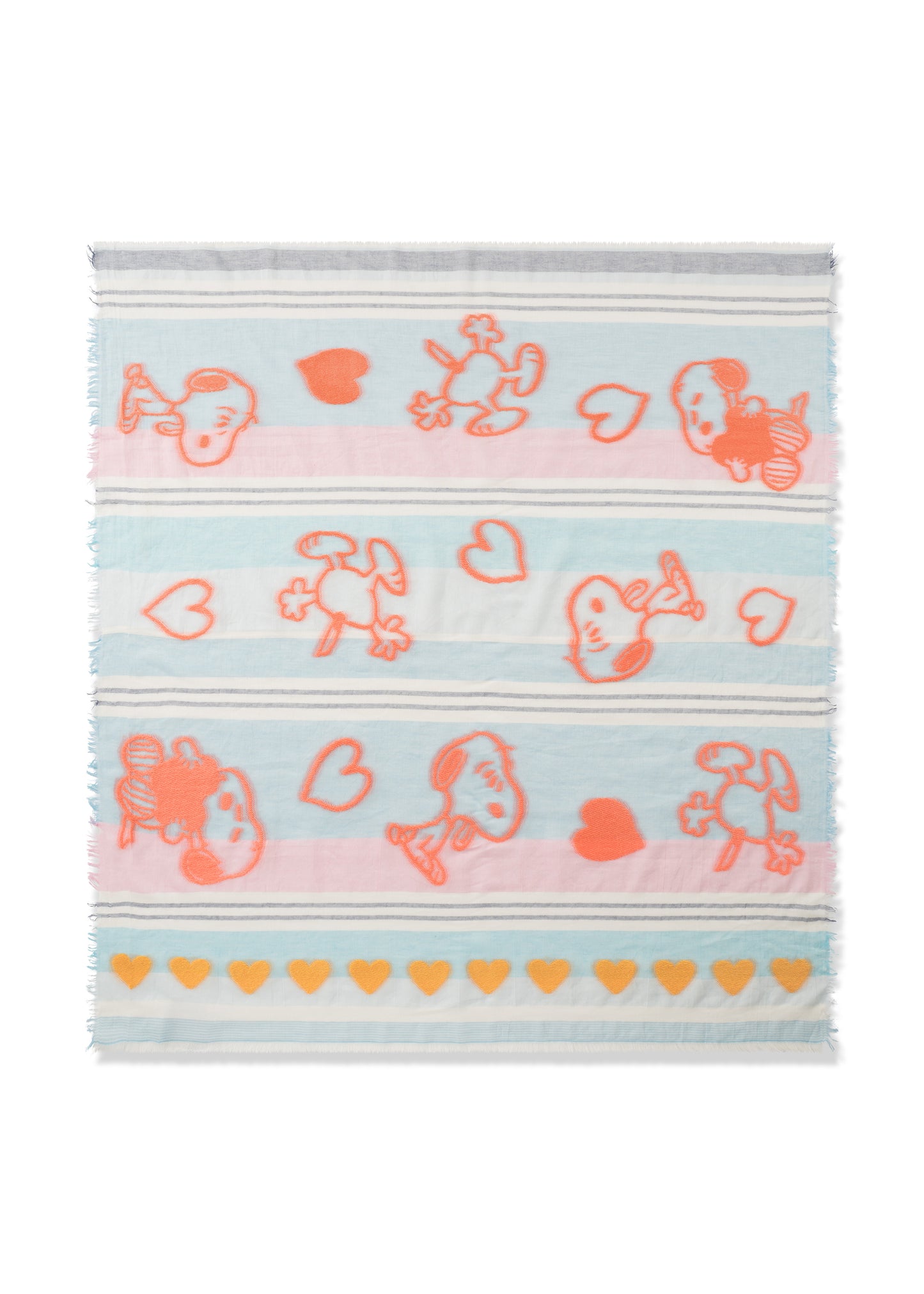 Peanuts™ Jacquard-Tuch mit Streifen und Snoopymotiv