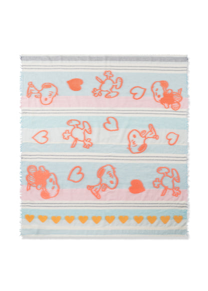 Peanuts™ Jacquard-Tuch mit Streifen und Snoopymotiv