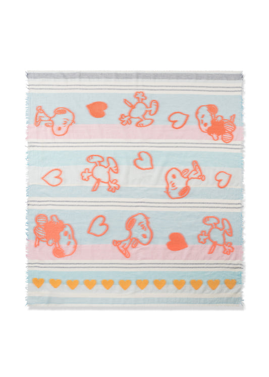 Peanuts™ Jacquard-Tuch mit Streifen und Snoopymotiv