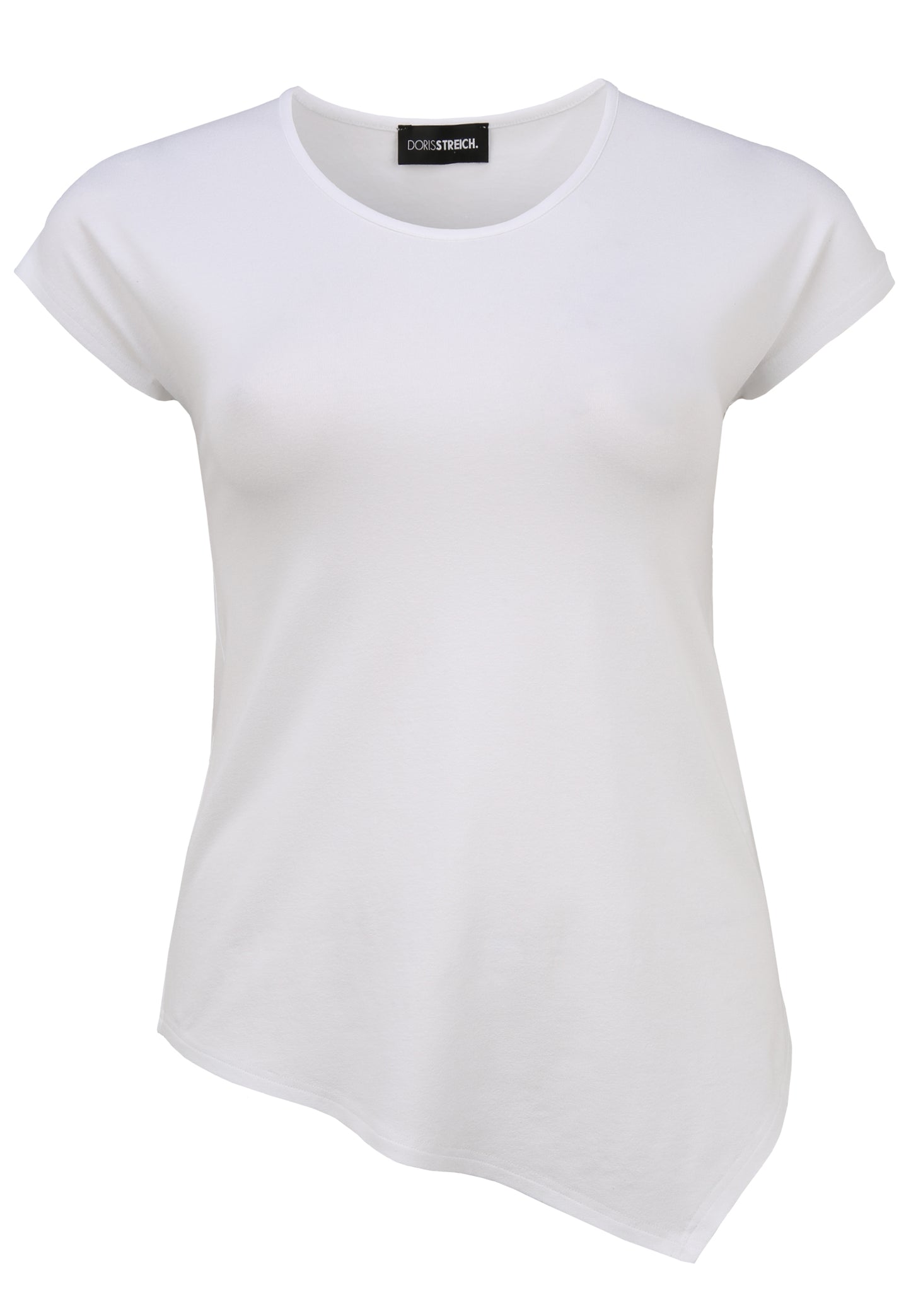 T-Shirt mit asymmetrischem Saum