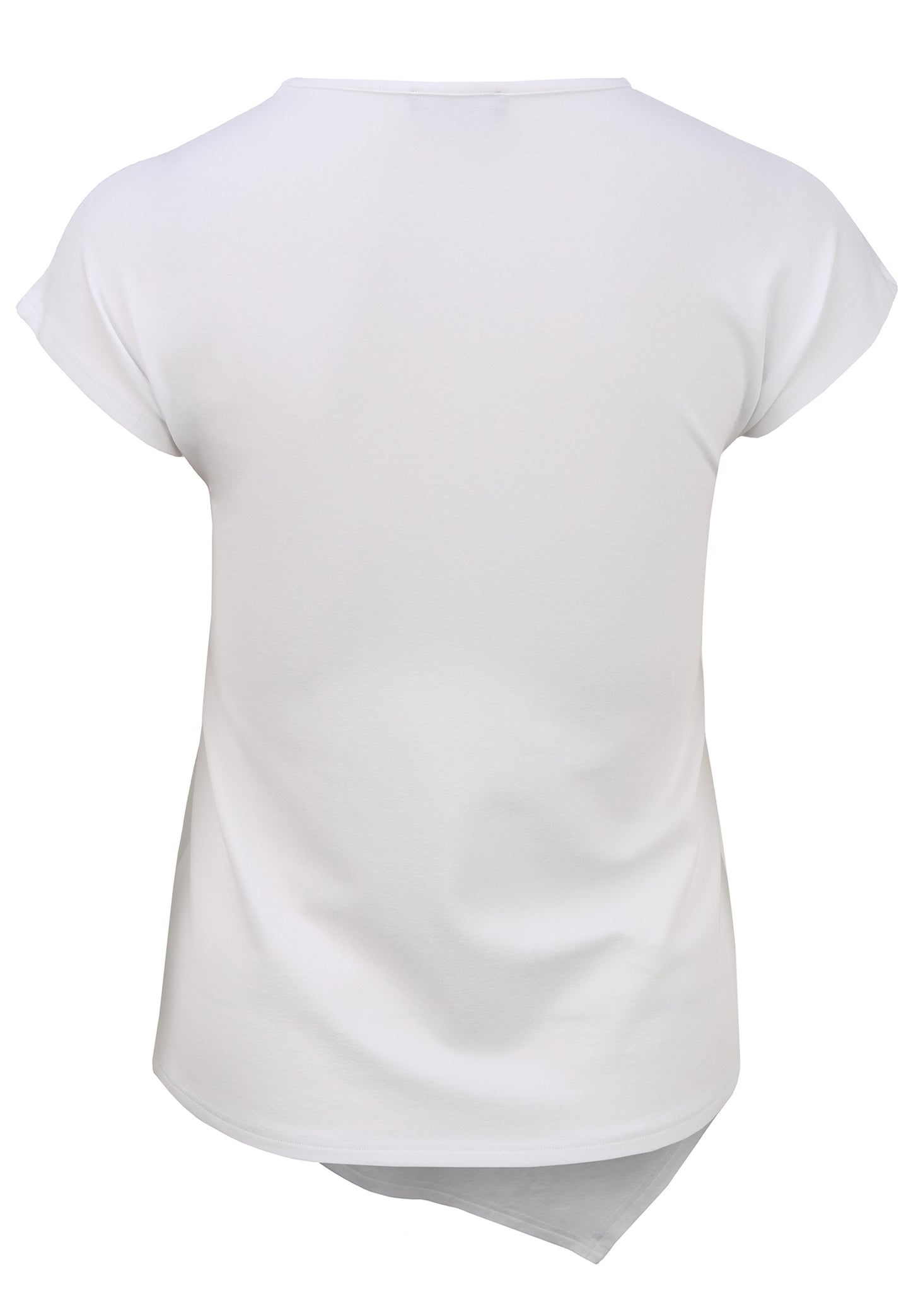 T-Shirt mit asymmetrischem Saum