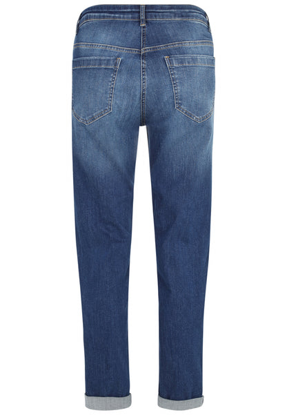 5-pocket Jeans Hose mit Metall-Plättchen