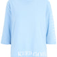 Sweatshirt mit Motivprints und 3/4-Ärmeln
