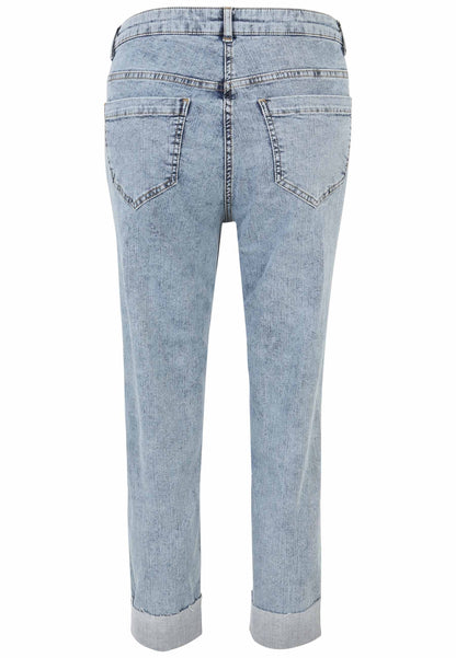5-pocket Jeans Hose mit Strass-Steinchen