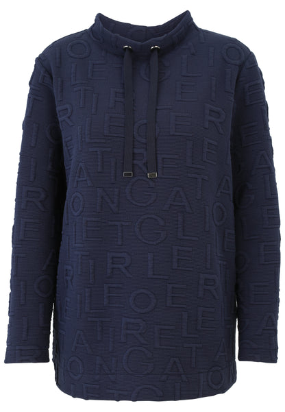 Sweatshirt Buchstaben-Jacquard