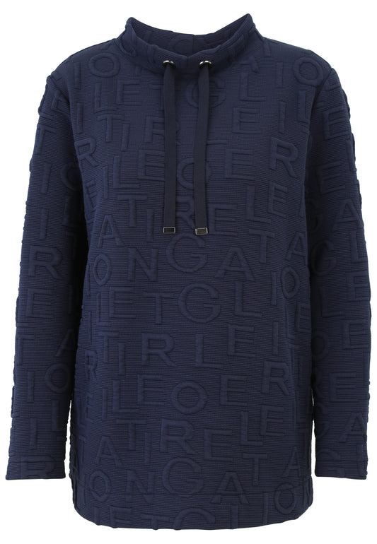 Sweatshirt Buchstaben-Jacquard