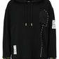 Sweatshirt mit Hoodie und Grafik-Motiv