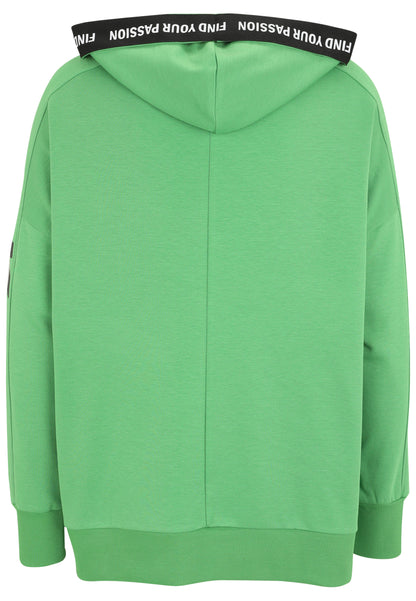 Sweatshirt mit Hoodie und Grafik-Motiv