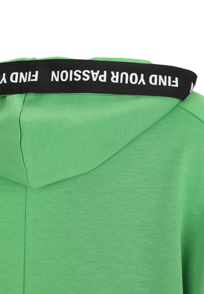 Sweatshirt mit Hoodie und Grafik-Motiv