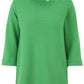 Shirt-Pulli 3/4-Arm mit Grafik-Motiv Armelaufschlag und Umlegekragen