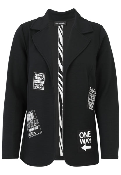 Blazer aus Sweatware mit Badges