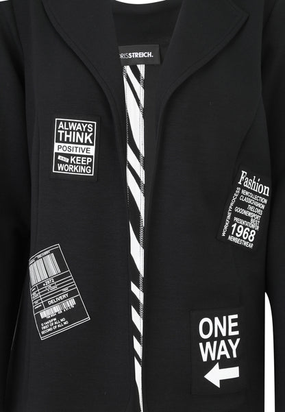 Blazer aus Sweatware mit Badges