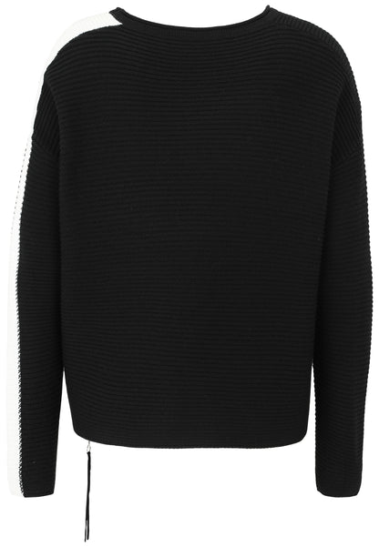 Strick-Pullover mit Smiley-Tasche