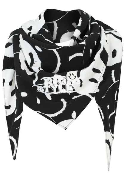 Dreiecks-Tuch mit Allover-Muster Smileys