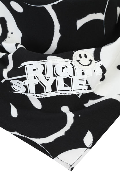 Dreiecks-Tuch mit Allover-Muster Smileys