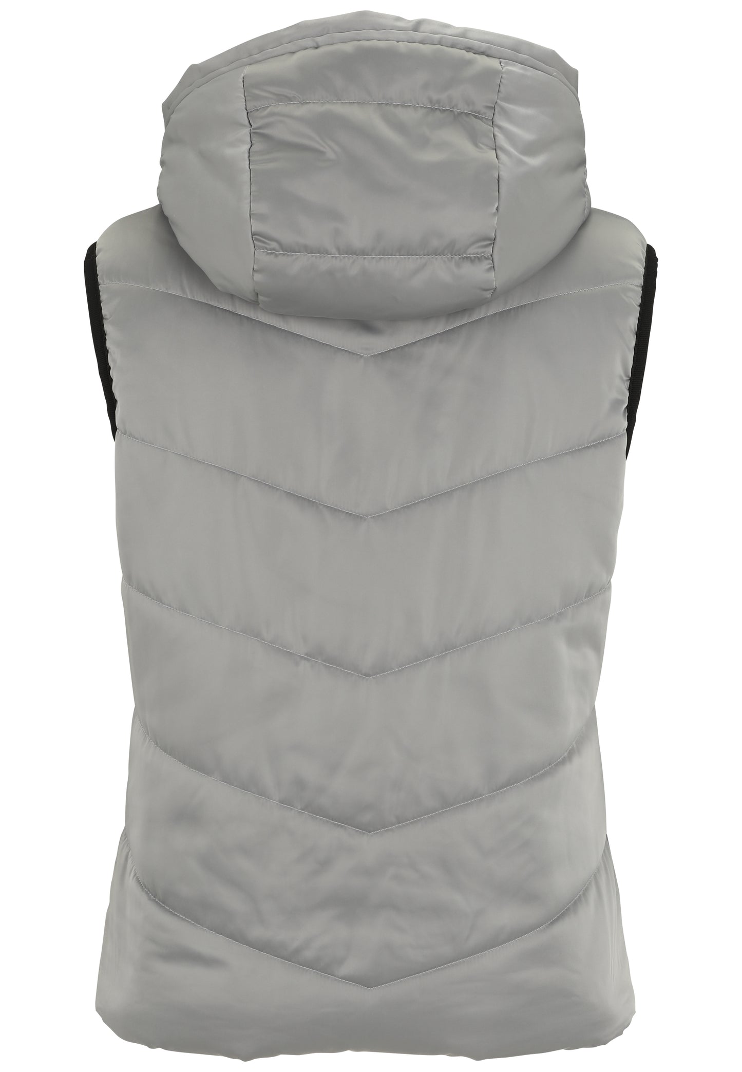 Stepper-Weste ärmellos mit Hoodie aus Nylon dünn wattiert