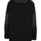 Long-Jacke mit Hoodie aus Lederimitat
