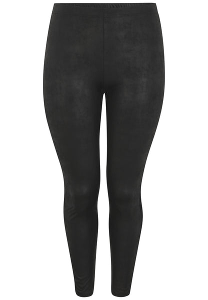 Leggins aus elastischem Lederimitat