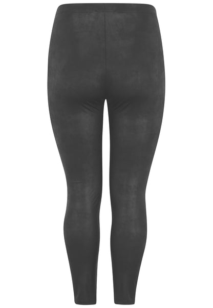 Leggins aus elastischem Lederimitat