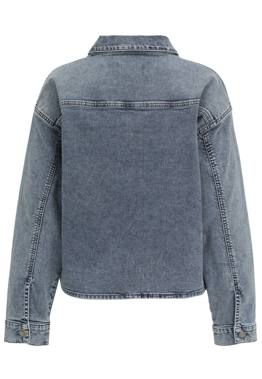 Jeansjacke mit Vintage-Applikation