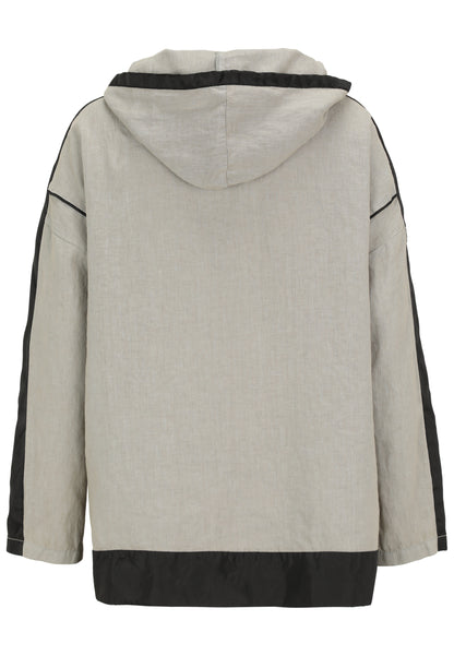 Leinen-Jacke in Vintage-Waschung