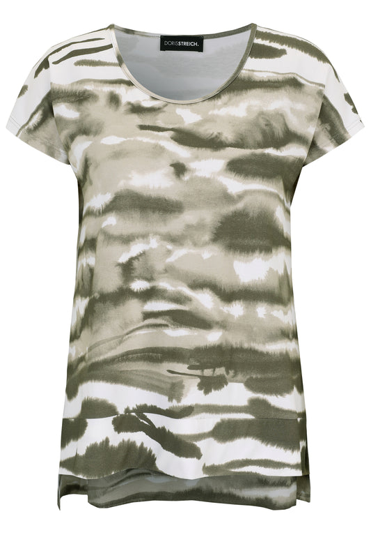 Shirt mit Batik-Print