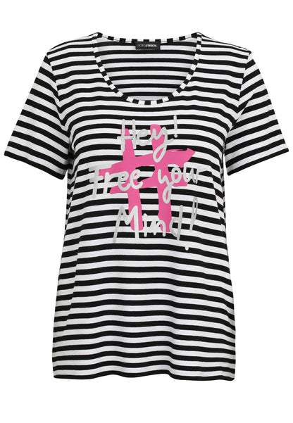 T-Shirt mit Ringel-Muster