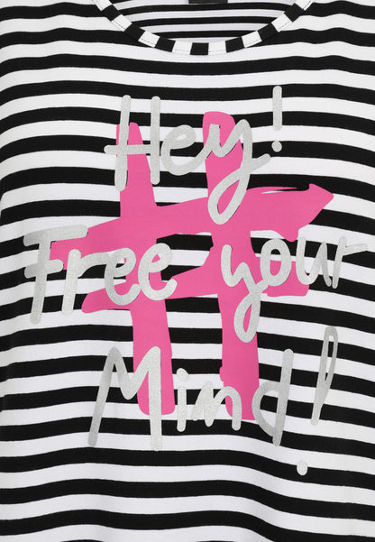 T-Shirt mit Ringel-Muster